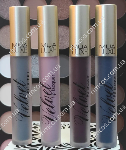 Стійка помада з матовим фінішем MUA Luxe Velvet Lip Lacquer MllZest фото