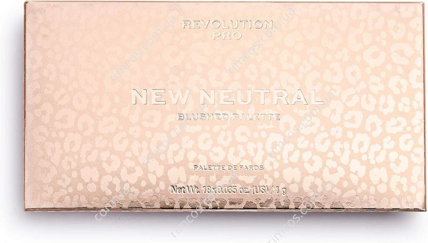 Палитра теней Revolution PRO New Neutrals Blushed Eyeshadow Palette 18г. 997004 фото