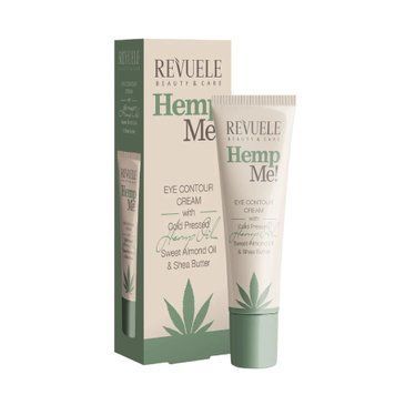 Крем для контуру очей з конопляною олією Revuele Hemp Me! Eye Contour Cream With Cold Pressed Hemp Oil 2321427 фото