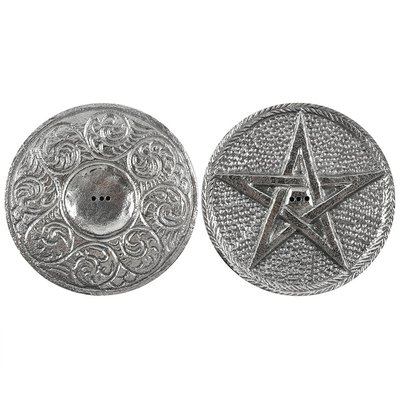 Двосторонній тримач Silver Pentagram Incense Holder 47630 фото