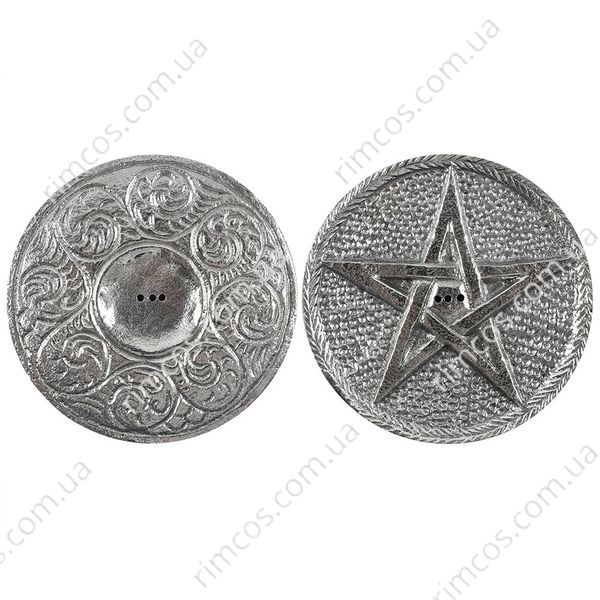 Двухсторонний держатель Silver Pentagram Incense Holder 47630 фото