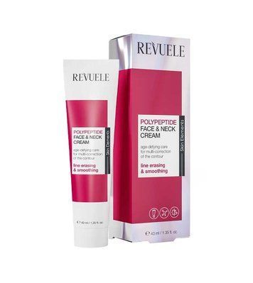Крем для обличчя та шиї Revuele Polypeptide Moisturizing anti-aging face and neck cream 40 мл. 106536 фото