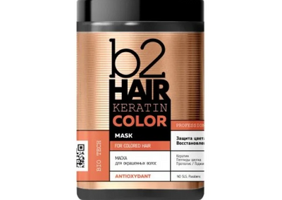 Keratin Color Маска для фарбованого волосся b2Hair 1000мл. 0516 фото