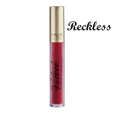 Стойкая помада с матовым финишем MUA Luxe Velvet Lip Lacquer  MllReckless фото