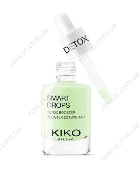 Комплект косметики Kiko Milano: сироватка з детоксикаційним ефектом Smart Detox Drops + косметичка  Joyful Holiday Golden Dust Clutch SDD3 фото