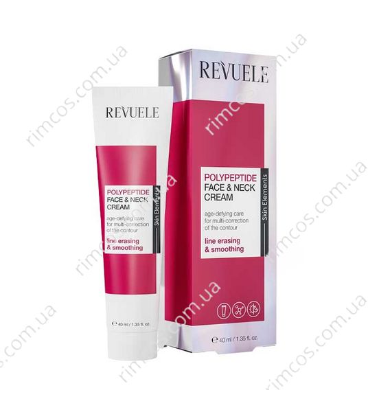 Крем для обличчя та шиї Revuele Polypeptide Moisturizing anti-aging face and neck cream 40 мл. 106536 фото