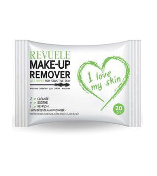 Серветки для зняття макіяжу Revuele I Love My Skin Cleansing Wipes 20 шт. 1970778 фото