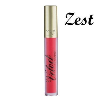 Стойкая помада с матовым финишем MUA Luxe Velvet Lip Lacquer  MllZest фото
