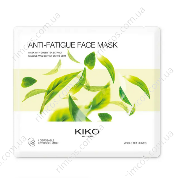 Одноразова гідрогелева маска для обличчя Kiko Milano Antifatigue Face Mask AFM01 фото