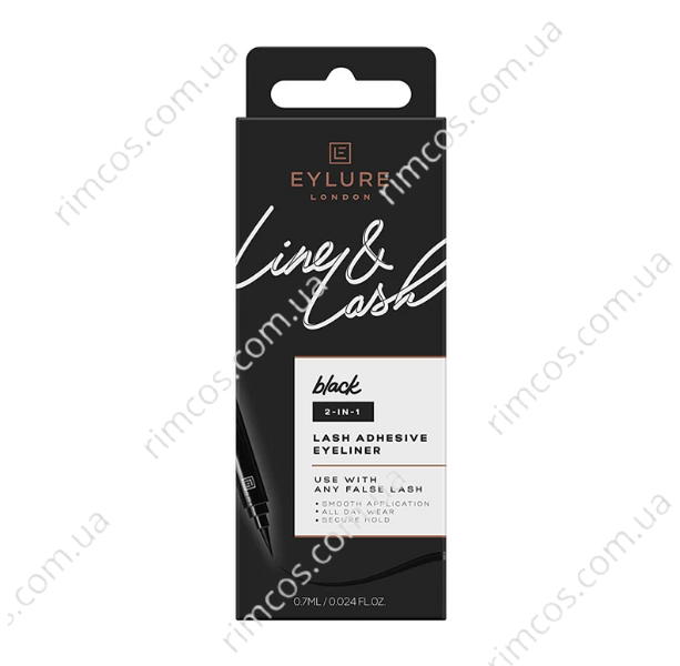 Клей-лайнер для накладных ресниц Eylure Line & Lash 2-In-1 Eyelash Adhesive Eyeliner 02333BL фото