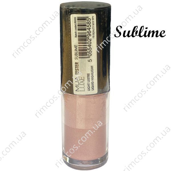 Жидкий хайлайтер MUA Luxe Light Lustre Liquid Highlighter (тестер, новый!) 296457 фото