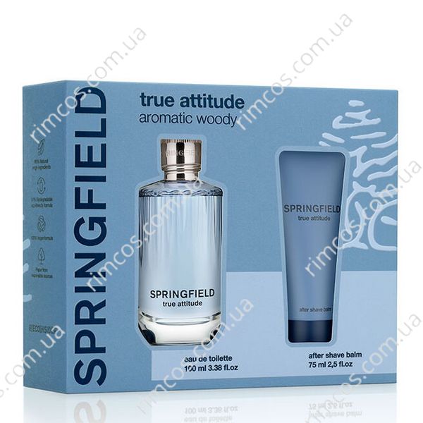 True Attitude Springfield 100 мл edt + 75 мл. after shave balm STAS фото