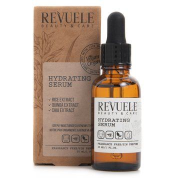 Зволожуюча сироватка для обличчя Revuele Vegan & Organic Hydrating Serum 1970443 фото