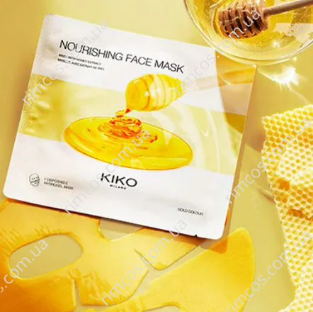 Одноразова живляча гідрогелева маска для обличчя Kiko Milano Nourishing Face Mask NFM03 фото