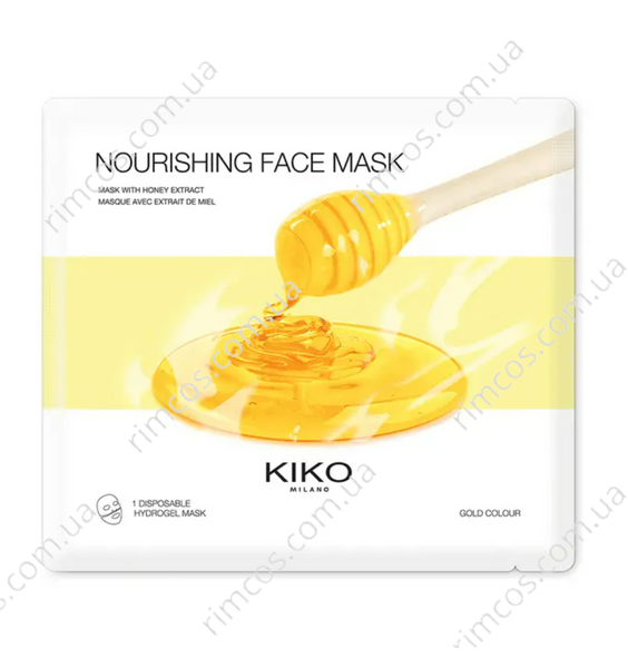 Одноразова живляча гідрогелева маска для обличчя Kiko Milano Nourishing Face Mask NFM03 фото