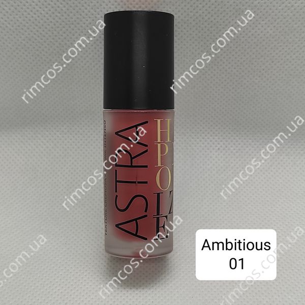 Стійка матова помада Astra Hypnotize Liquid Lipstick  01HA фото