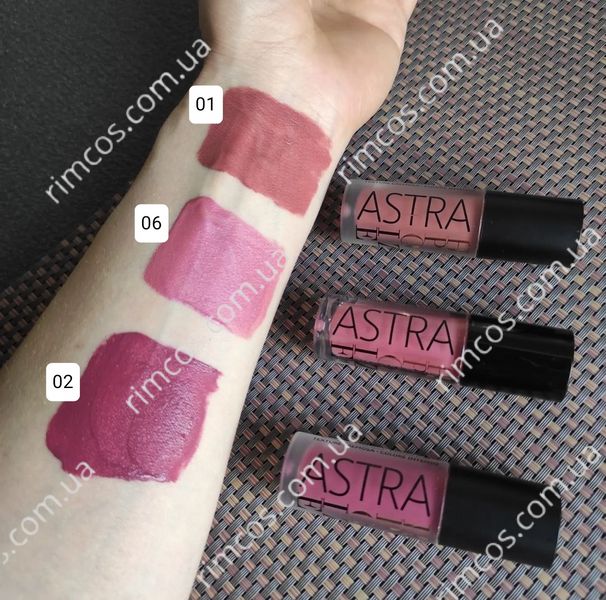 Стійка матова помада Astra Hypnotize Liquid Lipstick  01HA фото