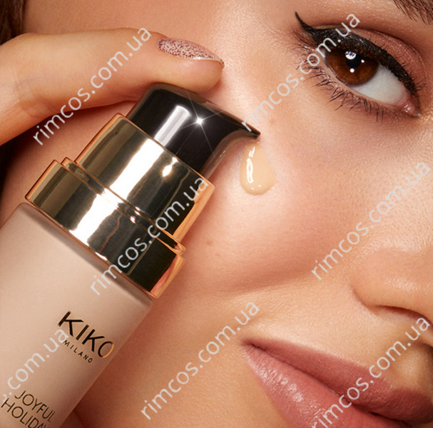 Стойкая тональная основа Kiko Milano Joyful Holiday 24h Glam No Transfer Foundation JH24HGNTF01I фото