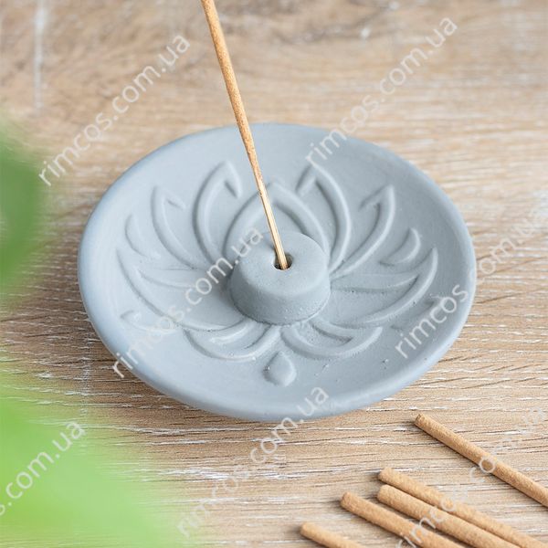 Подставка для ароматических палочек Grey Lotus Terracotta Incense Plate 73830 фото